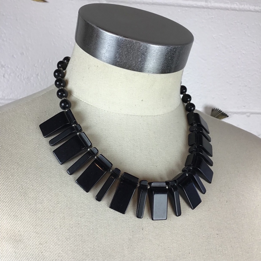 Vintage Bakelite Brass Statement Necklace